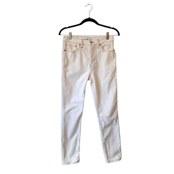 RE/DONE White Corduroy Skinny Jeans - Picture 1 of 5